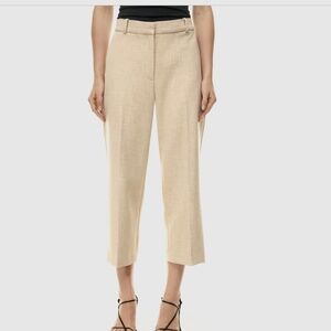 Aritzia Babaton Agency Cropped Pant - (Re)ssential Heather Oat Beige
